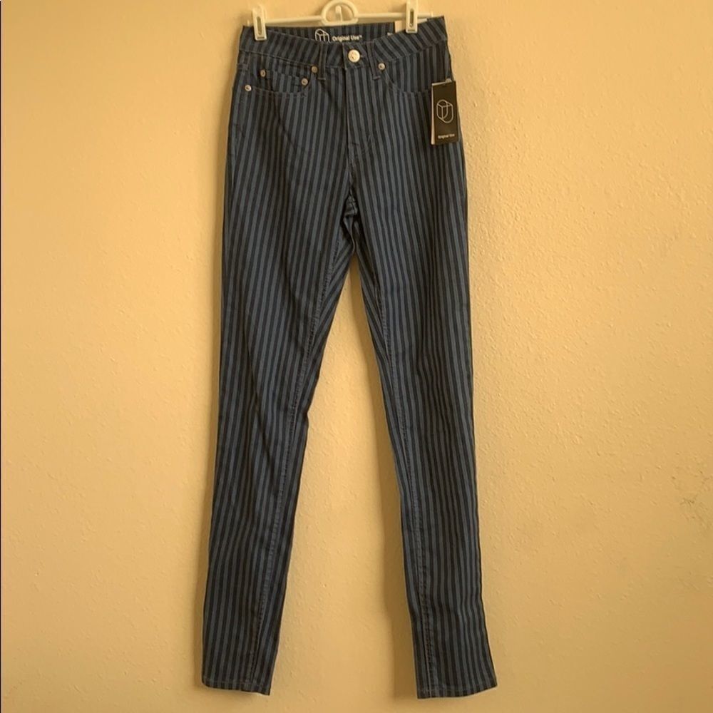 Striped Skinny Pants